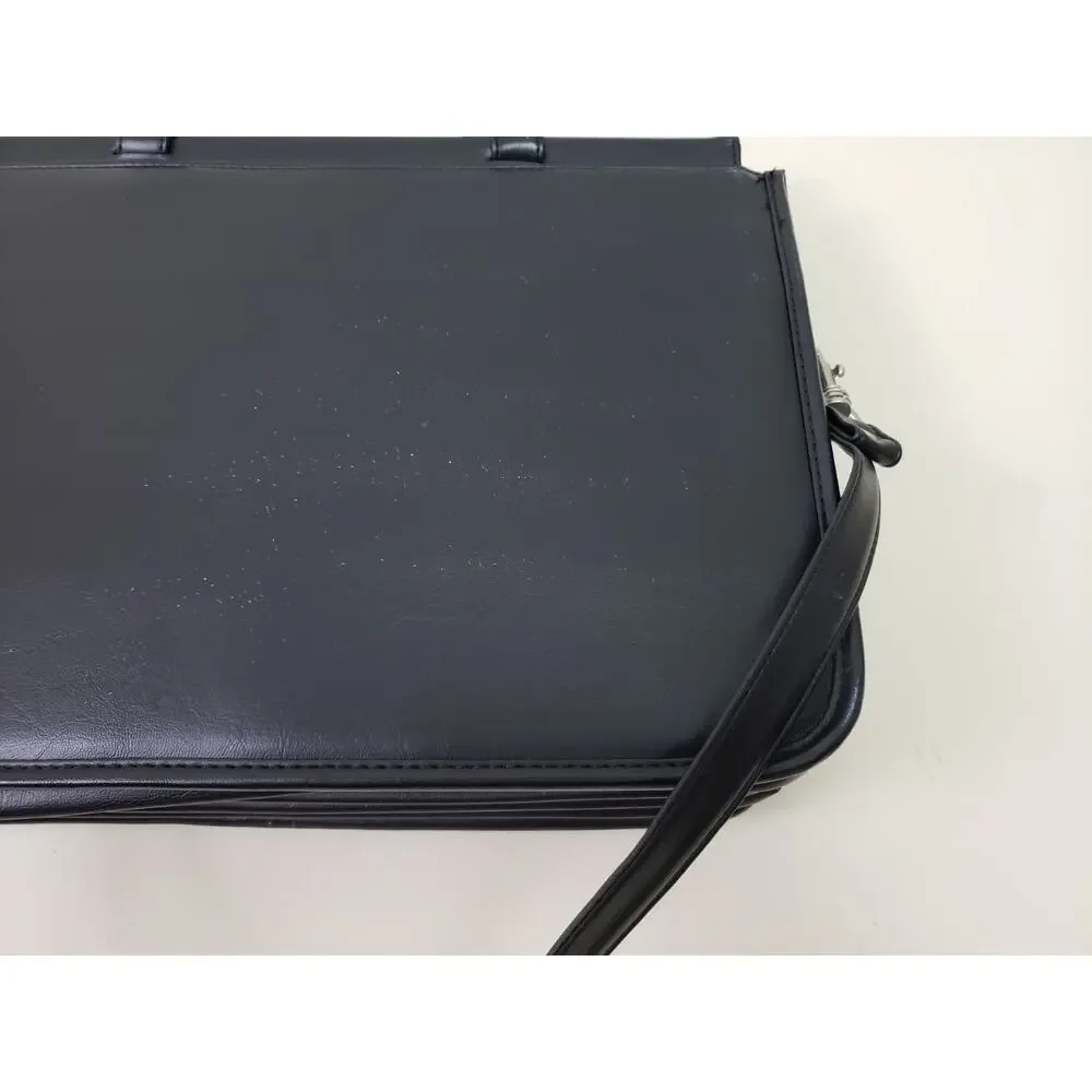 Solo Genuine Leather Messenger Shoulder Briefcase Men's Laptop Travel